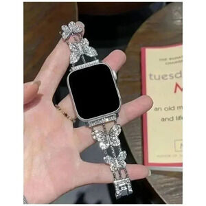 Stainless Steel Butterfly Watch Band